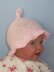 Baby Simple Stripe Topknot Sun Hat