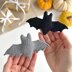 Crochet bat pattern no sew Amigurumi bat keychain charm Halloween ornament Car mirror hanger Keyring