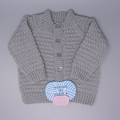 Rhodri Baby Unisex Knitting Pattern 20" chest and 22" chest size