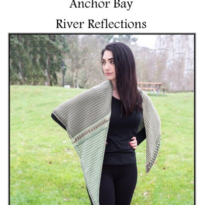 River Reflections Shawl in Cascade Anchor Bay - DK455 - Downloadable PDF - knitting pattern