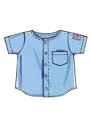 McCall's Infants' Shirts Shorts And Pants M6016 - Paper Pattern Size All Sizes In One Envelope