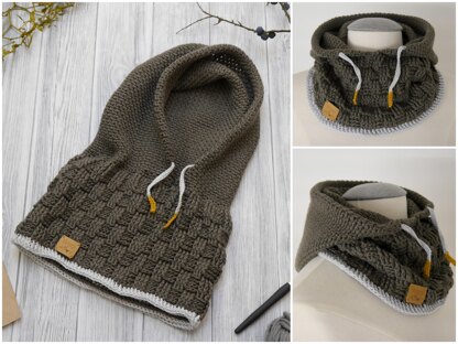 Crochet Pattern - Hooded Scarf SCOODY - No.184E