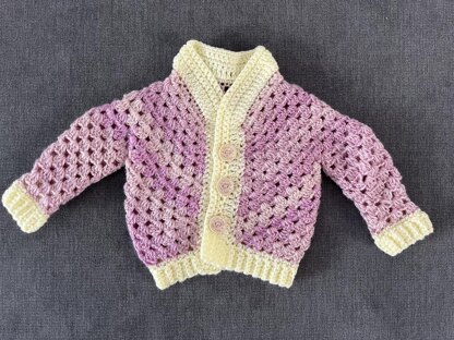 Granny Stitch Baby Cardigan