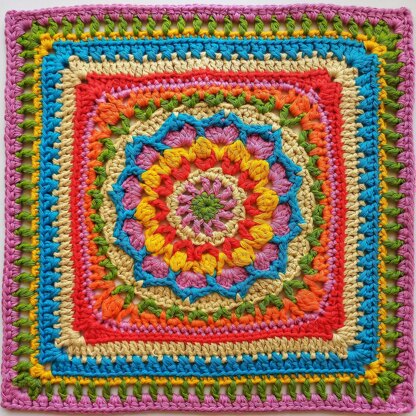 Bloom On By Granny Square 12"