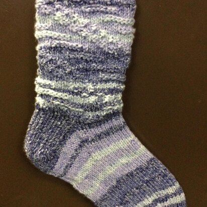 Diagonal Caterpillars DK Socks