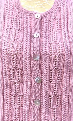 Eyelet Patterned Cardigan