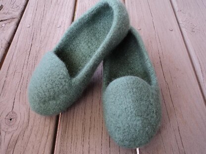 Slip On Felted Knit Slippers for Women
