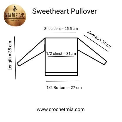Sweetheart sweater for toddlers
