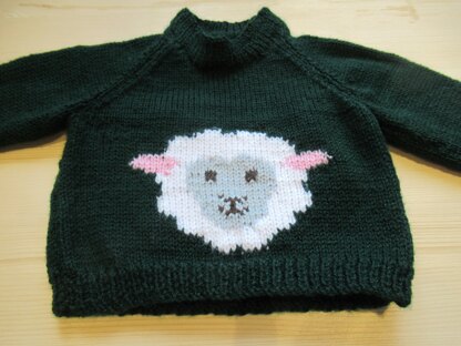 Baby Sheep Motif Jumper