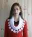 Infinity scarf / cowl with Snowflake fringes _ M28