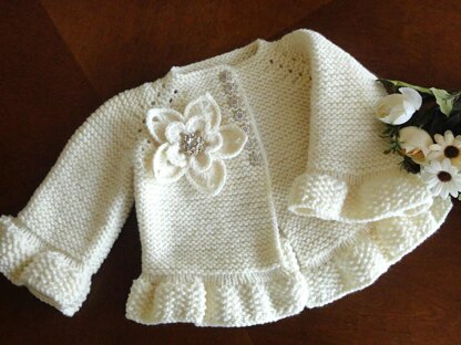 Knitting Cardigan Adeline Pattern by Elena Mitchell