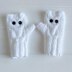 'Owl fingerless mitts' 2yrs to adult