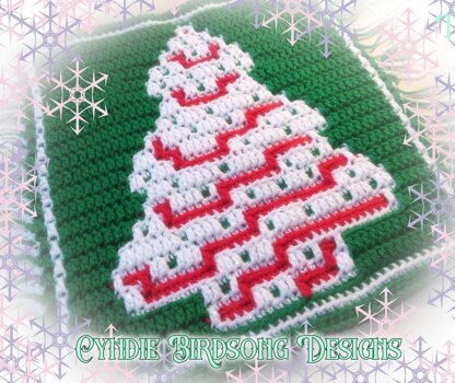 Sweet Little Christmas Tree overlay mosaic square