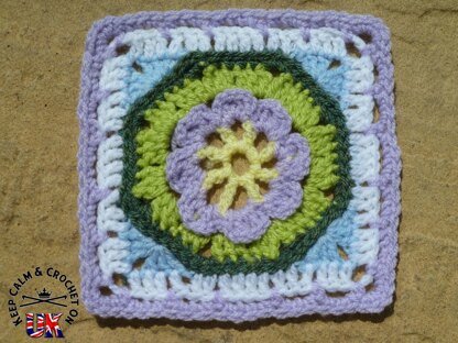 Octagon Garden Afghan Square