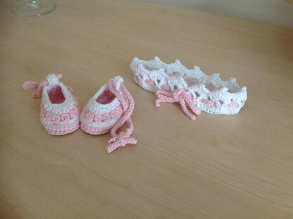 Summer Baby Bootie & Sandal & Crown & Hat Set N 207