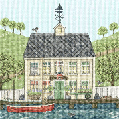 Bothy Threads The Captain's House Cross Stitch Kit - 26 x 26cm