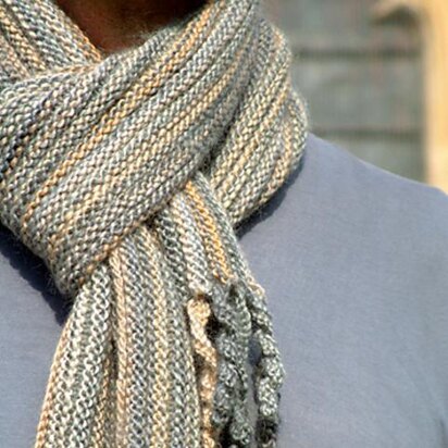 Preppie scarf - knitting pattern