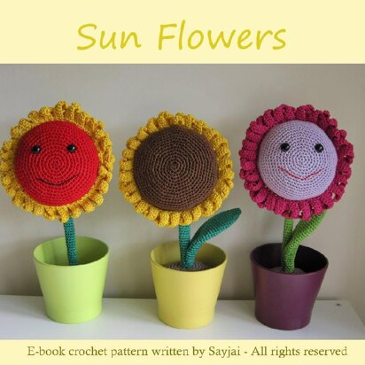 Sun Flowers Amigurumi Crochet Pattern