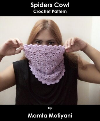 Spiders Cowl Crochet Neck Warmer Pattern