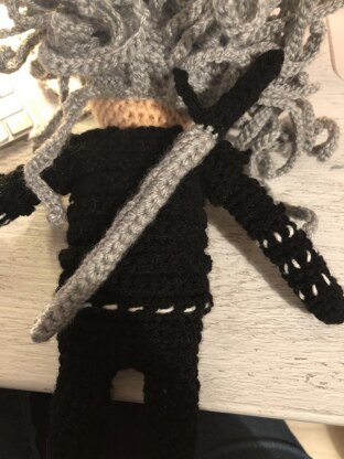Geralt & Ciri amigurumi doll