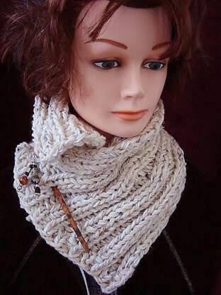 476 - Rib Knit Cowl or Scarf