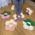 PDF Crochet Rug Pattern – 5-Petal Flower Rug, Colorful Pet Mat, Handmade Crochet Floor Decor DIY