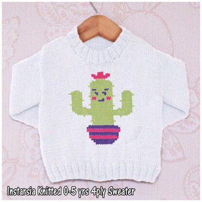 Intarsia - Smirking Cactus - Chart Only