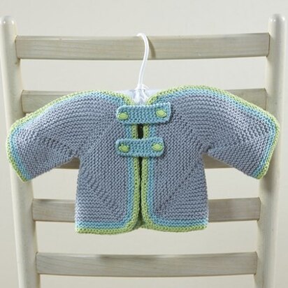 634 Maia Baby Cardigan - Knitting Pattern for Babies in Valley Yarns Longmeadow