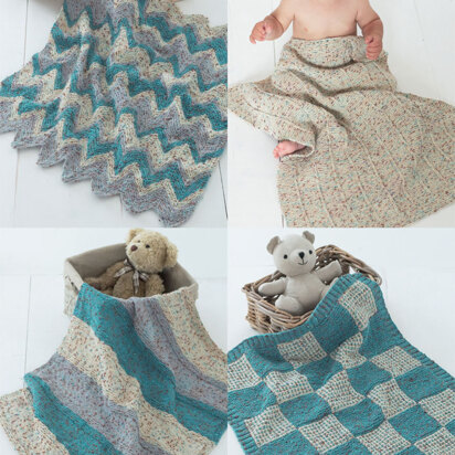 Baby Blankets in Sirdar Snuggly Tiny Tots DK - 1334 - Downloadable PDF