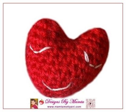 Crochet Baby Heart Amigurumi Pattern For Christmas Valentine