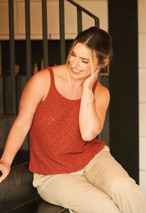 Relax Lace Top in Rowan Cotton Revive - Downloadable PDF