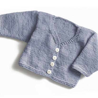 Baby's First Cardigan in Lion Brand Jiffy - 60131AD