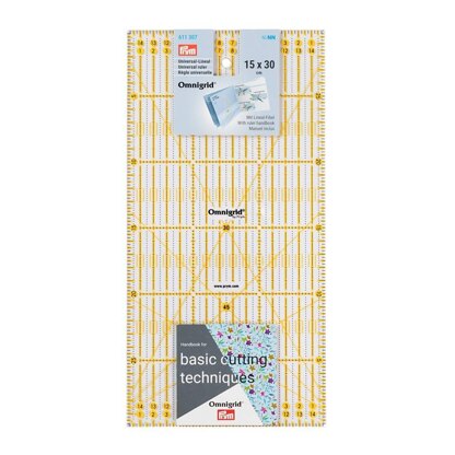 Prym Universal Ruler cm Scale 15 X 30 Omnigrid