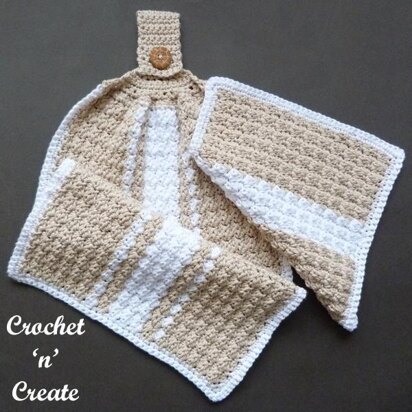 Kitchen Hand Towel and Dishcloth