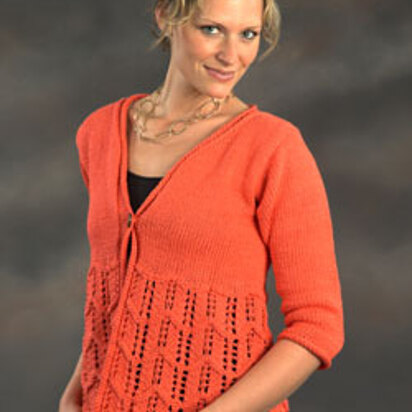 Woman's Flare Jacket in Plymouth Yarn Fantasy Naturale - 2286 - Downloadable PDF