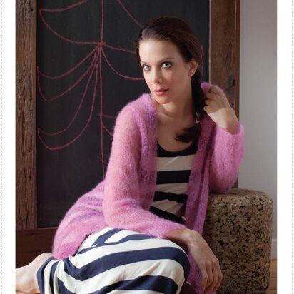 Wanderlust Cardigan in Be Sweet Extra Fine Mohair