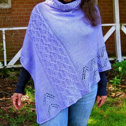 Debi's Cabled Poncho