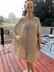 Cappuccino Swirl Poncho