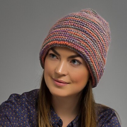 Adele Fusion Coral Beanie Knitting pattern by Emma Matsuta | LoveCrafts