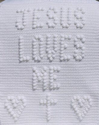 Jesus loves me online baby blanket