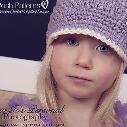 Textured Newsboy Visor Hat Crochet Pattern 250