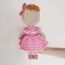 Doll outfit crochet pattern, amigurumi doll clothes pattern 12,6 inch/32 cm, Lulu outfit crochet pattern (English, Deutsch, Français)