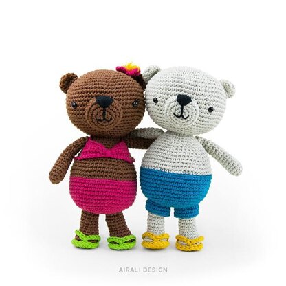 Jim and Alani, the amigurumi bears