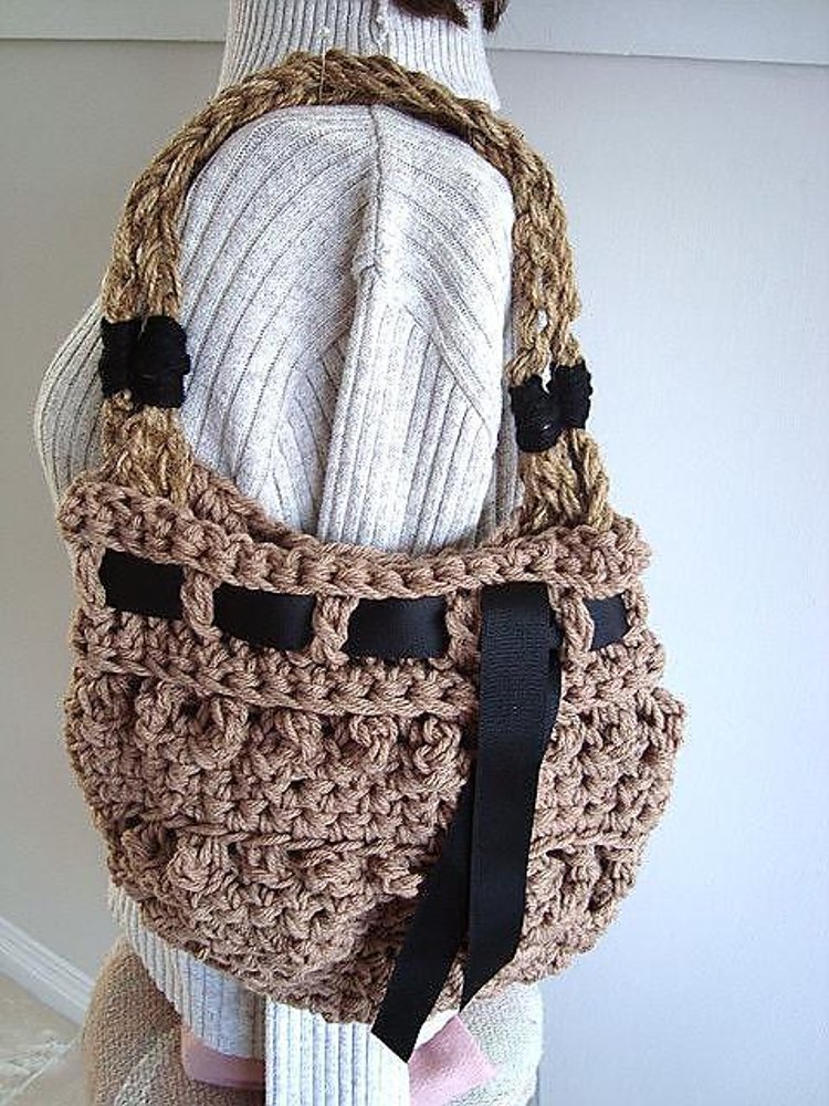 537 Bobble Stitch Purse or Bag Crochet pattern by Emi Harrington