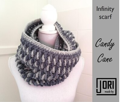 Candy Cane Infinity Scarf