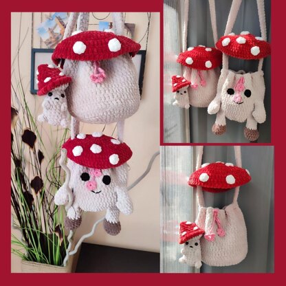 Mushroom Bag Crochet Pattern — byGoldenberry