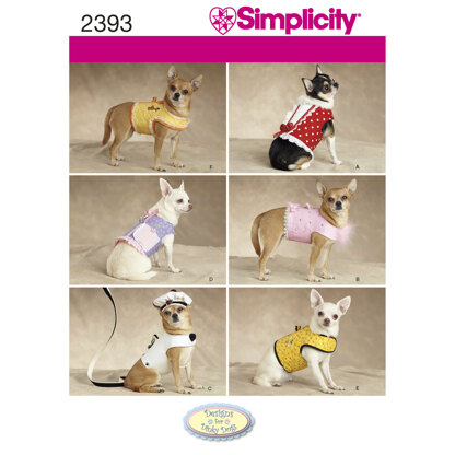 Simplicity Dog Clothes 2393 - Sewing Pattern