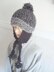 423, KNITTED EARFLAP HAT, age 8 to adult