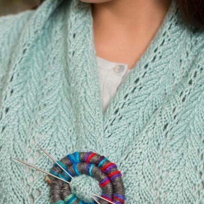 Snake Shawl Pin in Red Heart Super Saver Economy Solids - LW3618 - knitting pattern