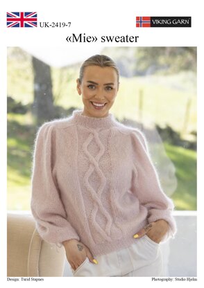 Mie Sweater in Viking of Norway Kid Silk - Downloadable PDF